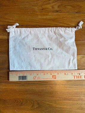 Tiffany & Co. Cotton Drawstring Pouch 10" x 6"